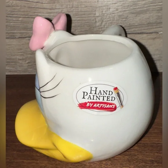 Cute 🥰 Daisy Duck 🦆 3D Ceramic Mug With Pink Bow 🎀 Disney Character Face - Picture 8 of 11